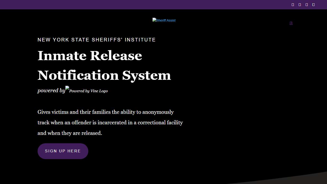 Inmate Release Notification System | Sheriff Assist